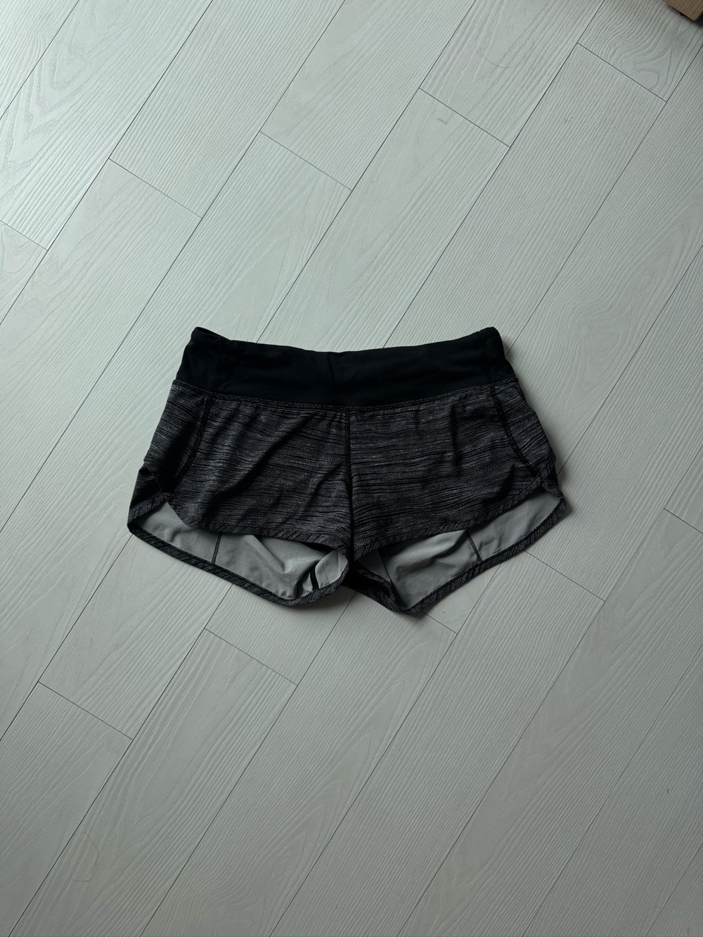lululemon athletica Women's Black Heather Athletic Shorts